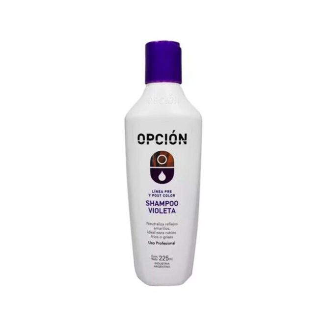 Opcion Shampoo violeta 225 ml